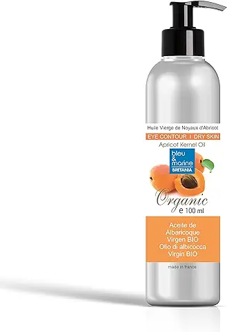 Aceite Orgánico de Nuez de Albaricoque 100 ml Prensado en Frío 100% Puro Vegetal Virgen Extra - Aceite Ecológico Seco Cabello y Corporal y Facial  