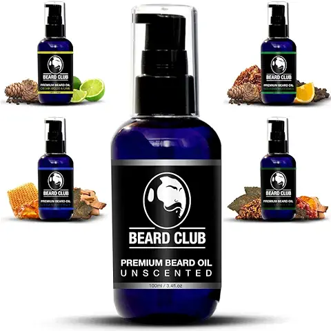 Aceite Para Barba Premium - Sin Perfume 100ml - Deja tu Barba Suave, Sin Picor y Sin Escamas, Ayuda a su Crecimiento - Acondicionador Para Hombre Potente 100% Natural Para Barba  