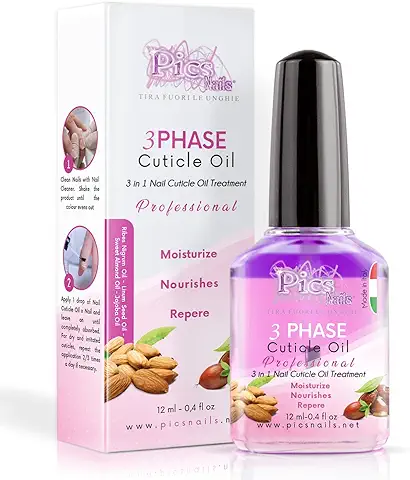 Aceite Para Cuticulas Uñas Profesional 12 ml - Tratamiento Vitaminas de Uñas y Cuticulas con Aceite de Grosella Negra, Almendra, Jojoba y Linaza - Liquido Hidratante para Cutículas Dañadas, Secas e..  