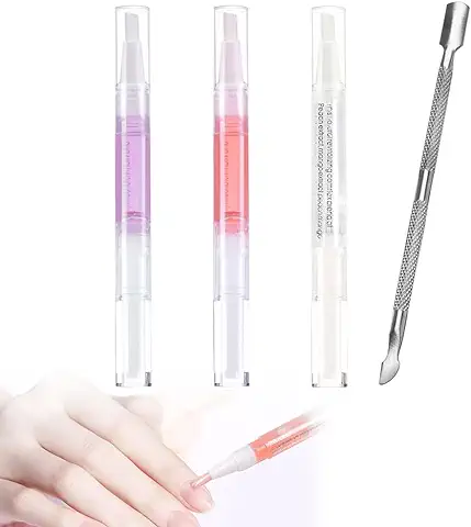 Aceite para Cuticulas,Aceite Reparador Para Uñas,Pluma Lápiz para Cuidado de Uñas,Aceite Cuticulas Uñas,Pluma de Aceite de Cutícula,Pluma de Nutrición de Uñas,Para Reparar la Cutícula Agrietada y Seca  