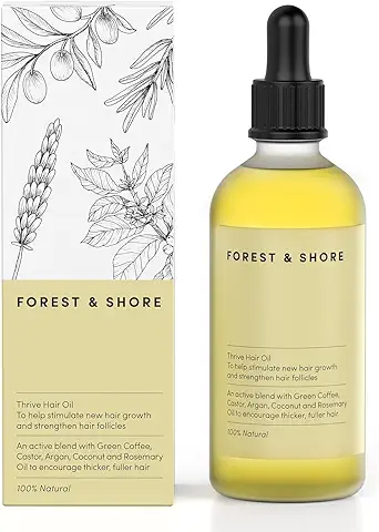 Aceite para el Cabello: Tratamiento Hidratante y Estimula el Crecimiento del Cabello con Aceite de Ricino, Aceite de Argán y Aceite de Romero (100ml, Aceite para el Crecimiento del Cabello)  