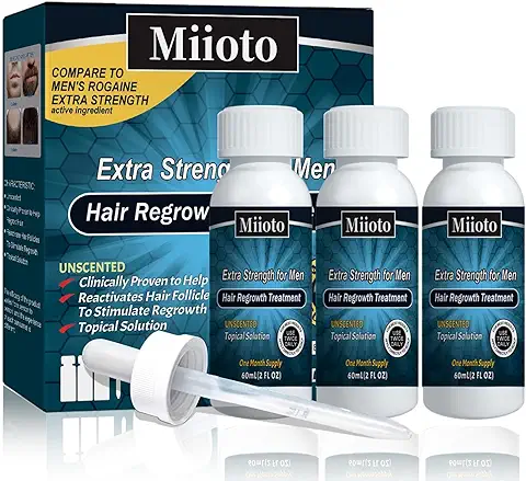 Acelerador Crecimiento Pelo, Anticaida Cabello Hombre y Mujer, Crece Pelo Rapido Mujer, Promueve el Crecimiento del Cabello y Previene la Caída del Cabello,3 * 60 ML (A)  