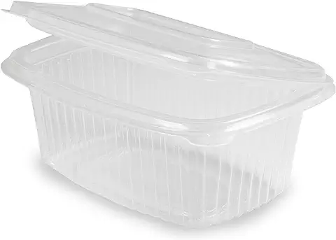 ACESA - Pack Envases para Alimentos Ecologico PP - Tupper Plastico Desechable y Reutilizable - Tarrinas con Tapa Reciclables - Recipiente Para Alimentos - (50, 500ml)  