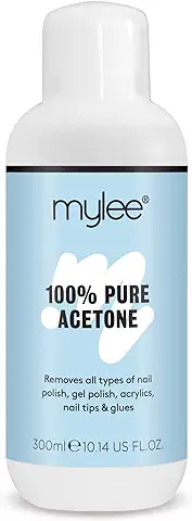 Acetona pura Mylee, gel Quitaesmalte bajo luz LED o Ultravioleta  