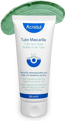 ACNIDUL | Mascarilla Facial de Arcilla Verde con Caléndula | Anti Acne, Espinillas y Puntos Negros | 100 ml |  