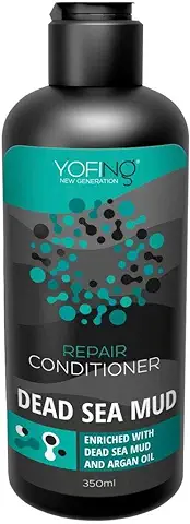 Acondicionador Reparador 350 Ml/11.8 Oz. Para Fortalecer y Recuperar el Cabello Dañado Enriquecido con Aceite de Argán Queratina Barro del Mar Muerto  