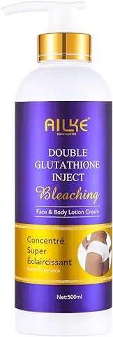 AILKE BOOST LUSTER Loción Corporal Iluminadora con Glutatión Crema Corporal Hidratante Intensamente Hidratante Suave No Grasa Radiante Para Todo Tipo De Piel 500 ml  