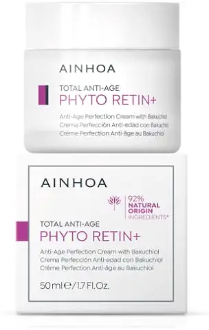 AINHOA Cosmetics. PHYTO RETIN+ Crema Perfección Antiedad con Bakuchiol (alternativa Vegetal al Retinol, Natural y Vegano) 50 ml.  
