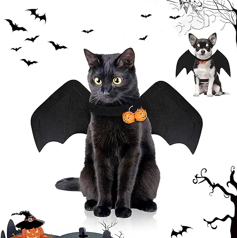 Alas de Perro Mascota, Alas de Murciélago para Perro,Disfraces de Halloween de La Mascota Perro,Disfraz de Murciélago de Gato,Disfraz Perro,para Halloween Pets Party Ropa De Cosplay  