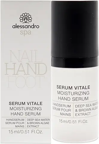 Alessandro Spa Serum Vitale - Sérum Hidratante para Manos con agua Marina, 15 ml  