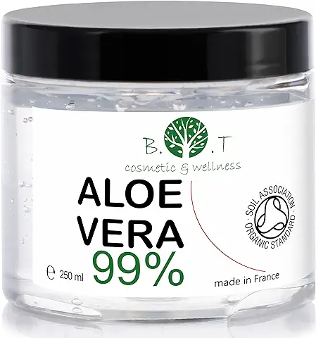 Aloe Vera Gel Gel Aloe Vera Cultivo Orgánico 100% Natural | Hidratante Piel Cabello | After Sun | Antiarrugas | Anti Acné | Reafirmante | Ideal para Estrías, 250 ml