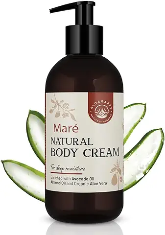 Aloegarve Mare Corps Cream para Pieles Secas, Crema Hidratante con Manteca de Karité y Aloe Vera, Crema de Manos y Cuerpo Vegana Ecológica 300ml  