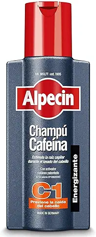 Alpecin Caffeine Shampoo C1 1x 250 ml | Champu Anticaida Hombre y con Cafeina | Tratamiento para la Caida del Cabello | Alpecin Shampoo Anti Hair Loss Treatment Men  
