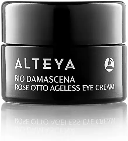 Alteya Bio Damascena Certificada Orgánica Crema del Contorno de Los Ojos Rosa Eterna 15 ml - Basada en Rosa Otto Orgánica de Bulgaria  
