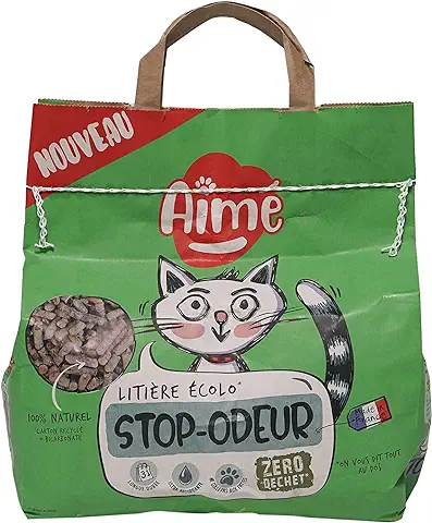 Amado | Cama para Gatos | Ecológico 100% Reciclable | Biodegradable | Anti Olor y Sin Residuos | Absorbente de Olor Larga Duración | 5L  