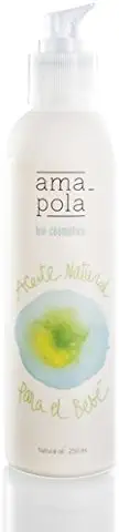 AMAPOLA BIOCOSMETICS Aceite Natural para Bebés - Hidratación y Nutrición para la Piel Delicada del Bebé - Ingredientes Ecológicos, Naturales y Veganos [250 ml]  