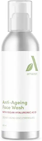 Amazon Aware Limpiador Facial Antiedad Dosificador con ácido Hialurónico y aloe vera Ecológico, 200 ml (Paquete de 1)  