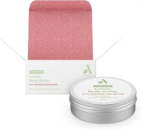 Amazon Aware Manteca Corporal Purificante de Limón con aloe vera Ecológico y Manteca de Karité de Comercio Justo, 150 g, Paquete de 1  