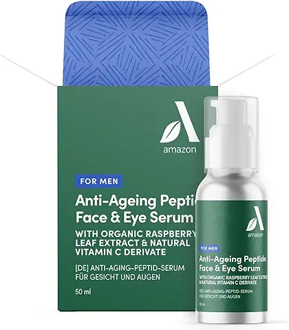Amazon Aware Sérum Facial y Contorno de ojos con Péptidos Antiedad para Hombre, Frambuesa, 50ml  
