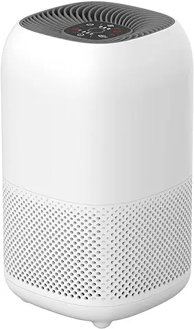 Amazon Basics - Purificador de Aire, Cubre Hasta 12 m², con Filtro de aire TRUE HEPA y de Carbón Avanzado,CADR 100 M3/h,elimina el 99,97% de las Alergias al Polen,el Polvo y el Humo,enchufe EU, Blanco Amazon Basics - Purificador de Aire, Cubre Hasta 12 m², con Filtro de aire TRUE HEPA y de Carbón Avanzado,CADR 100 M3/h,elimina el 99,97% de las Alergias al Polen,el Polvo y el Humo,enchufe EU, Blanco