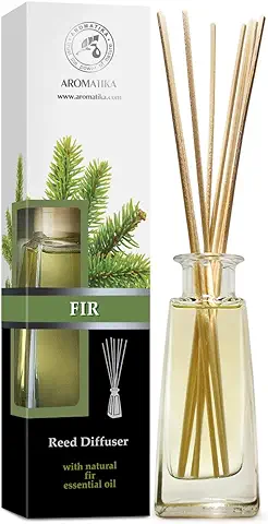 Ambientador de Pino 100ml con Varillas de Ratán - Difusor de Varillas para Pino pour Cuartos - Baños - Hogares - Oficinas - Boutiques - Restaurantes Aromaterapia  