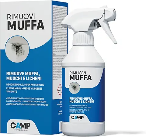 Amp Spray Limpiador de Manchas de moho y de Humedad. Efficaz y Instantáneo, para Paredes Externas e Internas, 300 ml  
