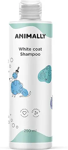 Animally White Coat Shampoo. Champú para pelo Blanco. Champú para Perros y Gatos. Champú Vegano y Sin Sulfatos. 250ML  