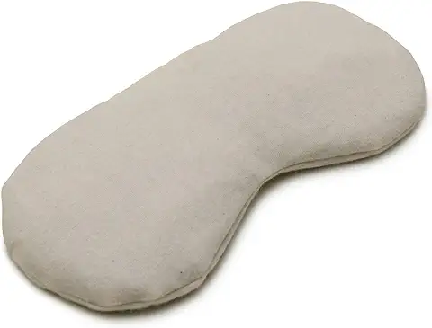 Antifaz Orgánico con Lavanda y Semillas de lino (franela de Algodón, Extra Suave) para Descansar, Refrescar, Calientar o para el yoga  