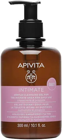 Apivita - Gel de Limpieza íntima para el área íntima para uso Diario con Camomile & Propóleos 300 Ml/10,14 oz  