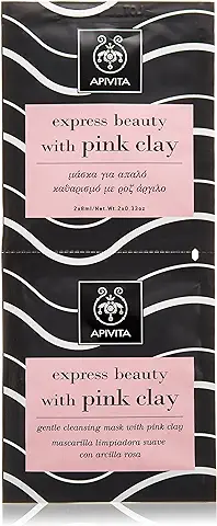 Apivita - Mascarilla Limpiadora Suave con Arcilla rosa Express Beauty  