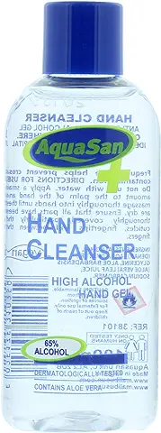 Aquasan 100ml Desinfectante de Manos - Gel de Alcohol Antibacteriano  