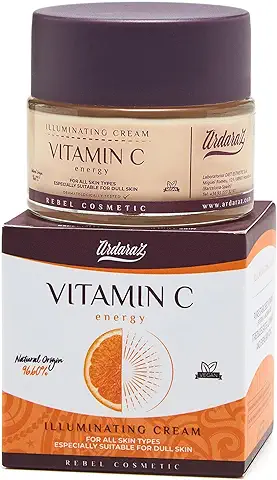 Ardaraz Crema Hidratante Facial Mujer con Vitamina C y Niacinamida. Crema Antimanchas Facial Iluminadora que Reduce Manchas, Ojeras y Combate la piel Grasa. Crema Antiarrugas Mujer 50 ml  