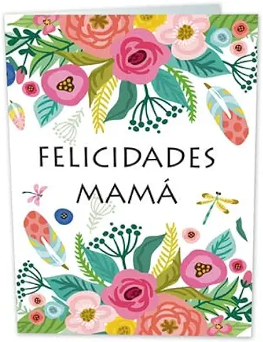 ARGVUAL Tarjeta Felicidades Mamá 11x15 con Semillas Convertible en Planta  