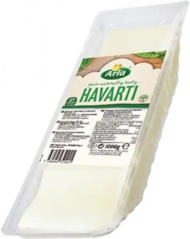 Arla Queso Havarti Lonchas, 1kg (Refrigerado)  