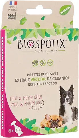 Arppe 2962010100 Pipetas Biospotix Contra Pulgas, Garrapatas y Mosquitos, 5 Unidades x 1 ml  