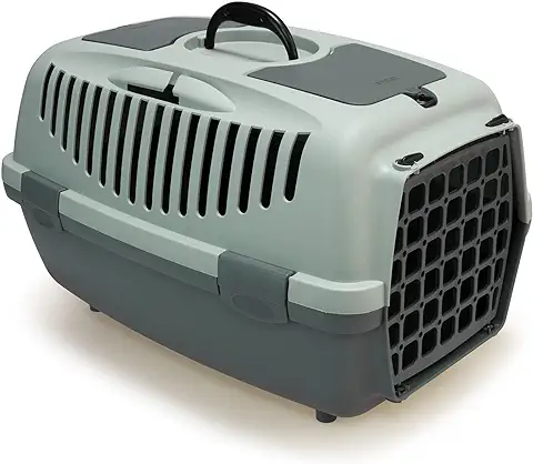 Arquivet Ecoline Transportín de Plástico Reciclado para Mascotas - 55 x 36 x 35 cm - con al Menos un 90% de Plástico Reciclado - Transportín Rígido para Perros y Gatos con Ventilación  