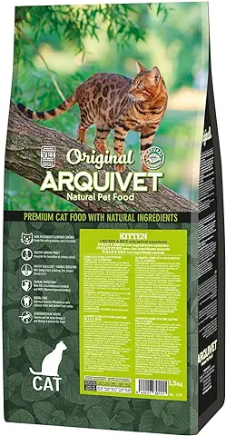 Arquivet- Pienso para Gato Original - Kitten - Pienso para Gatitos - Pollo y Arroz - 1,5 Kg  