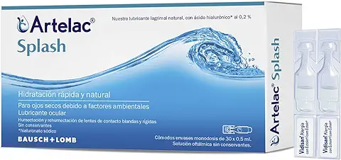 Artelac Splash - Colirio para Ojos Secos, 30 Unidosis de 0.5 ml  