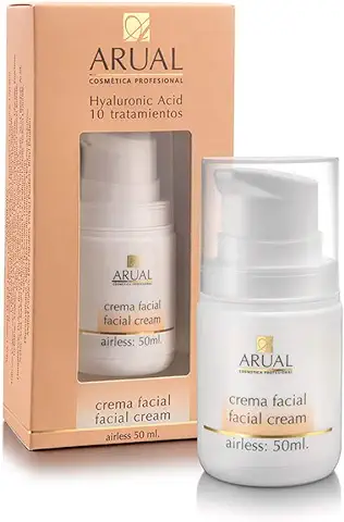 ARUAL Ácido Hialurónico Crema Facial, 10 Tratamientos 50 Mililitros  