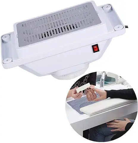 Aspirador Manicure Polvo Uñas para Manicura y Pedicura Herramienta Profesional Colector de Polvo para Limpieza de Uñas y Aspiradores con Bolsa  
