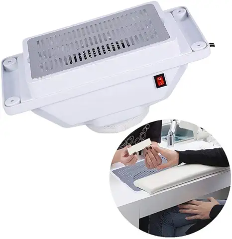 Aspirador Manicure Polvo Uñas para Manicura y Pedicura Herramienta Profesional Colector de Polvo para Limpieza de Uñas y Aspiradores con Bolsa  