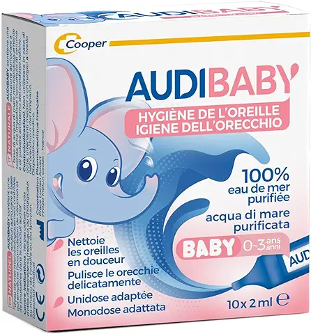 Audibaby Solución Limpieza Oídos - 10 Unidades  