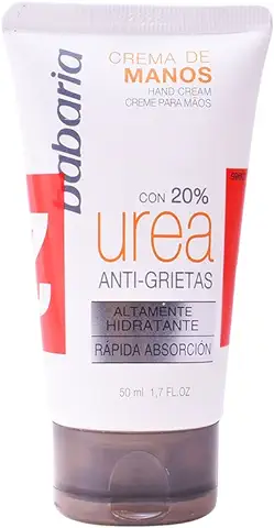 Babaria Crema de Manos Anti-Grietas con Urea 20% - 50 ml x 2  