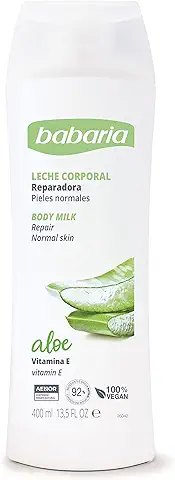 Babaria - Leche Corporal Reparadora - Crema Corporal Reparadora con Aloe Vera - 400 ml  