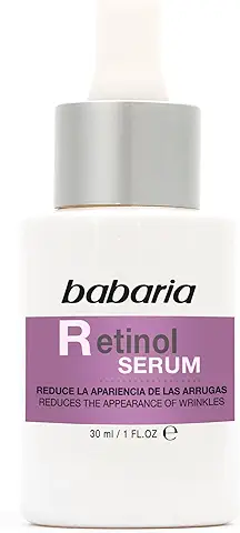 Babaria - Retinol Sérum, Disminuye las Arrugas y Aporta Firmeza, Apto para Todo Tipo de Pieles y Edades, Vegano - 30 ml  