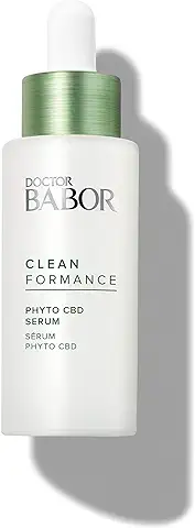 Babor CLEANFORMANCE Phyto CBD Serum Sérum con Cannabidiol, Calma la piel áspera, Cansada y Agotada, con Extracto de Corteza de árbol Extraída de Manera Sostenible, en Formato de 1 x 30 ml  