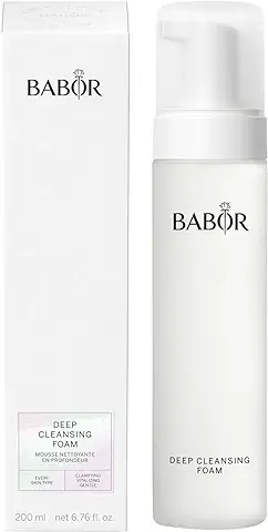 BABOR Cleansing Foam para Pieles Cansadas y Pálidas, Espuma Limpiadora Refrescante para la Limpieza Diaria del Rostro, Fórmula Vegana, 1 x 200 ml  