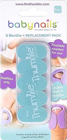 Baby Nails Juego de Limas de Uñas de Repuesto - 6 Meses +  