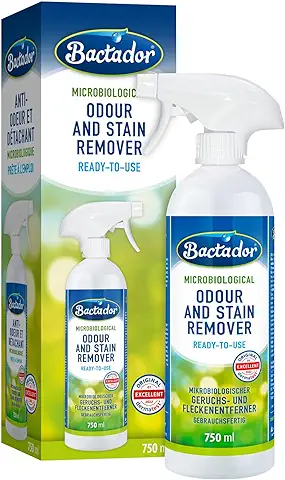 Bactador Eliminador Neutralizador De Olores Y Manchas 750ml - Spray - Limpiador Enzimático Biológico -Para El Hogar, Coche Y Entorno Animal - para Gatos  