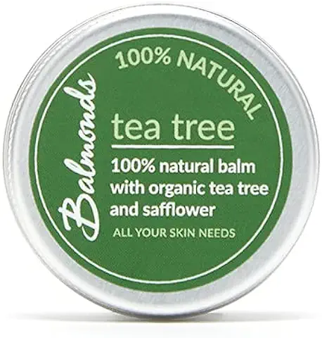Balmonds Bálsamo de árbol de té para Herpes Labial Condiciones Fúngicas Manchas de Acné y Picaduras de Insectos (50 ml)  